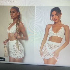 WHITE FOX BOUTIQUE CROCHET FESTIVAL SET